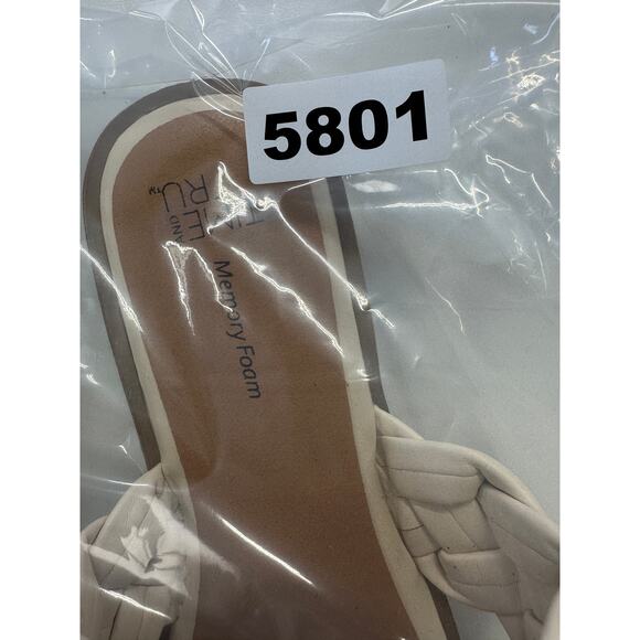 Time and Tru Memory Foam Sandals Size 8 Braided Twist - Picture 8 of 8